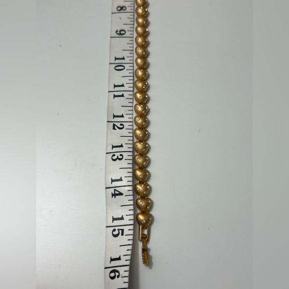 Stunning Vintage Swarovski  Hearts Choker Necklace Missing Two Crystal - Picture 11 of 12